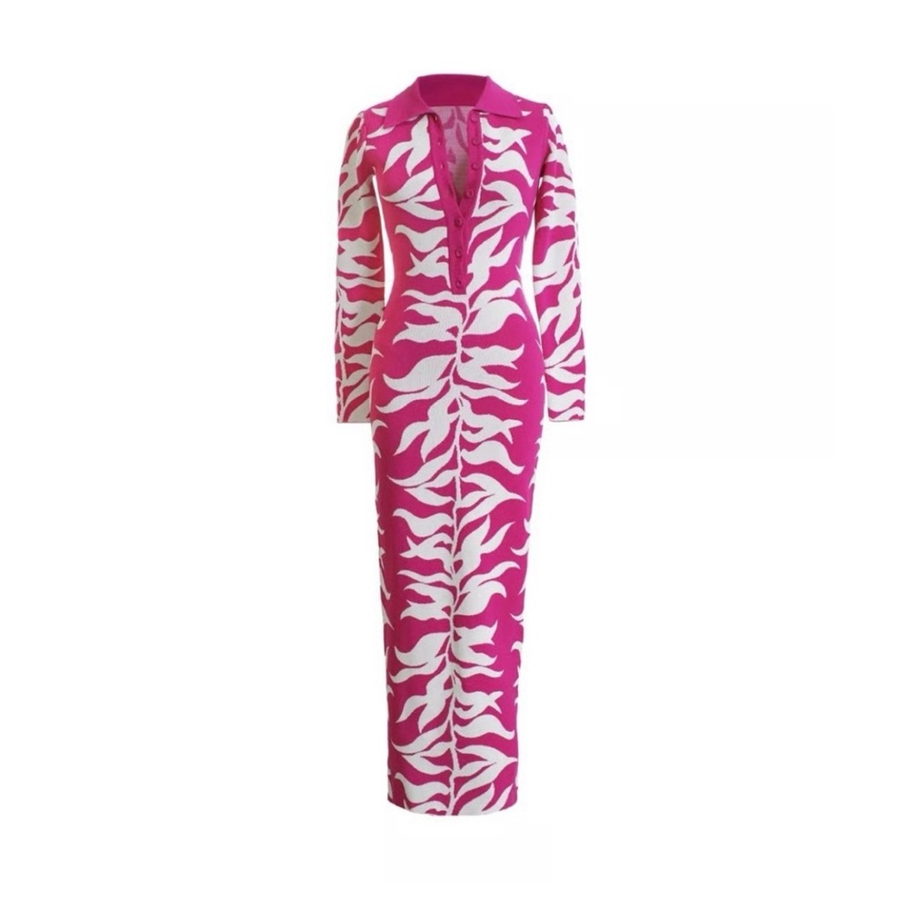 Hanifa Soraya Maxi Size SMALL Long pink dress